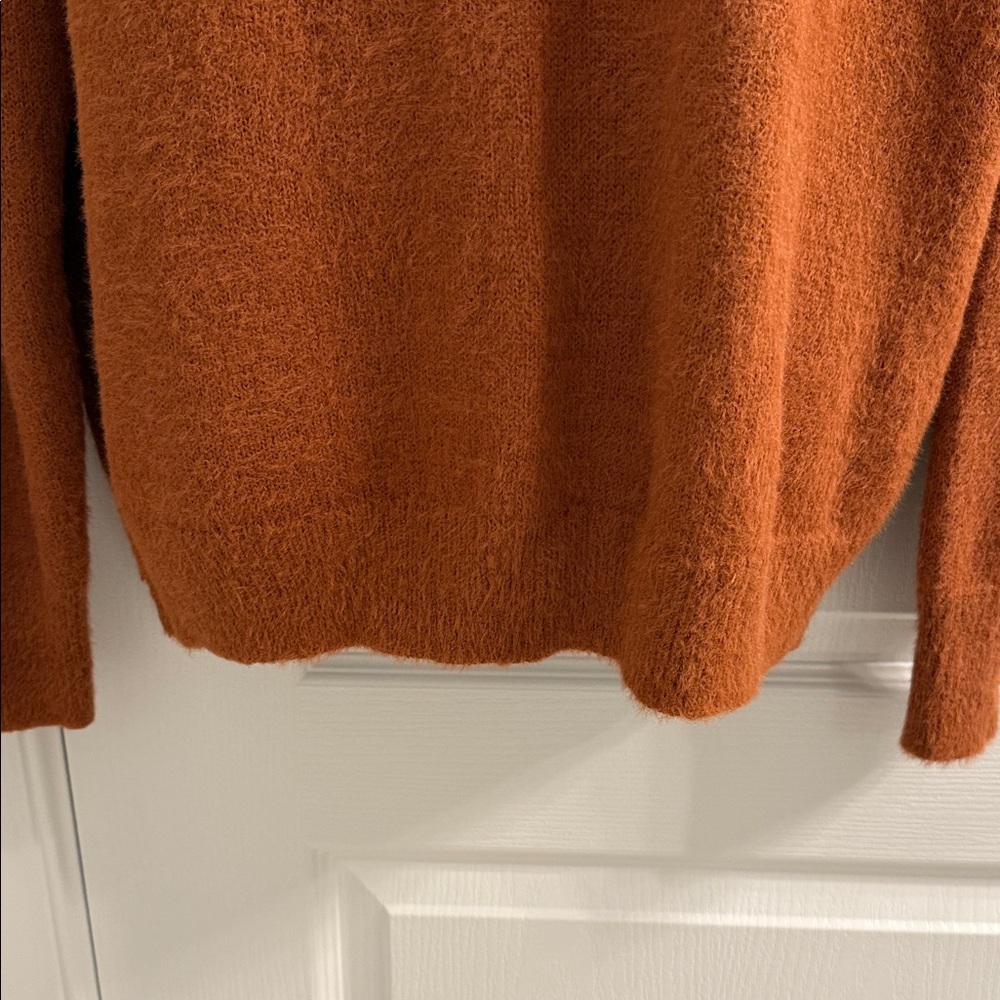 Cozy Brown Turtleneck Sweater - Picture 5 of 7